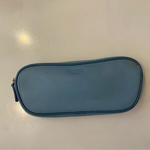 Coach Sky Blue Leather Case